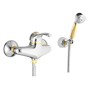 Смеситель для душа Webert Aurora AU870101017 хром, золото