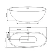 Акриловая ванна Vincea VBT-509 отдельностоящая - превью 2