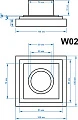Душевой трап Magdrain W02Q5-N - превью 2