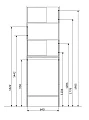 Шкаф 1MarKa Grunge Loft 200*66 дуб вотан Ц0000005249 - превью 2