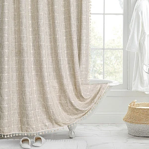 Штора для ванной Blonder Home Cell Beige CLL08 180x200 бежевая