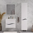 Тумба для комплекта Volna Grey 80.2Y подвесная, белый/серый оникс - превью 1