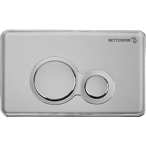 Кнопка смыва Bettoserb Jerez 40006463 хром матовый/хром глянцевый