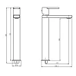 Смеситель для раковины Caprigo 54-023-ner черный - превью 1
