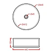Раковина ArtCeram Atelier ATL001 01 00 44x44 см - превью 1