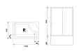 Душевой уголок Royal Bath RB 8100BP-C-CH (матовое) правый - превью 2