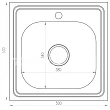 Мойка кухонная Mixline 50x50/0.4 - превью 1