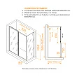 Душевой уголок RGW Passage PA-74 160х70 профиль хром, стекло прозрачное - превью 1