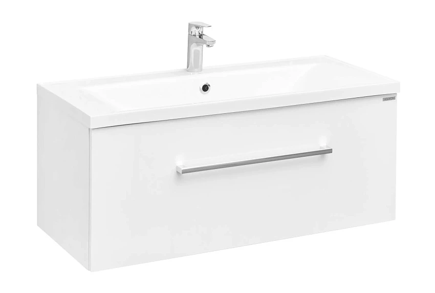 Тумба для комплекта Aquaton Мадрид 100 М белая с ящиком