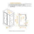 Душевой уголок RGW Passage PA-74 120х70 профиль хром, стекло прозрачное - превью 1