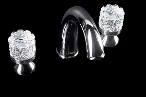 Смеситель Boheme Crystal 277-CRST для раковины 3 отверстия