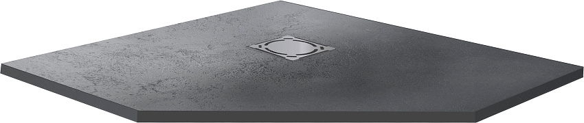 Поддон для душа RGW Stone Tray ST/T-0099G 90х90 трапеция, графит
