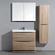 Тумба с раковиной BelBagno Ancona-N 80 rovere bianco напольная - превью 1