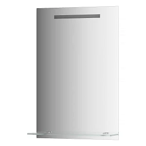 Зеркало EVOFORM LEDLINE-S BY 2152 с полочкой и светильником 50x75 см