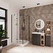 Душевой уголок Niagara Nova NG-6813-08 BLACK 90х90х195 профиль черный, стекло прозрачное - превью 2