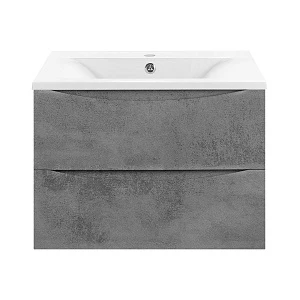 Тумба с раковиной Vincea Mia 600 подвесная, 2 ящика, Beton