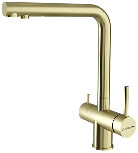 Смеситель для кухонной мойки Kuchenstern FOKUS-FS 401GL40 золото