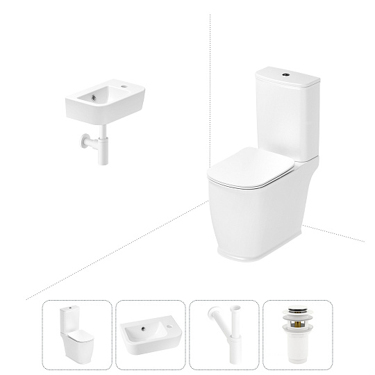 Набор для туалета 4 в 1 Lavinia Boho Bell Pro 202008414