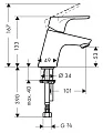 Смеситель Hansgrohe Focus E2 31733000 для раковины - превью 2