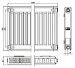 Радиатор стальной Kermi FKO 120323 тип 12 - превью 2