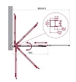 Шторка на ванну BelBagno Luce LUCE-VF-11-90/145-C-Cr 90х145 профиль хром, стекло прозрачное - превью 1