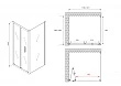 Душевой уголок Abber Sonnenstrand AG07120B-S100B 100х120х195 см - превью 1