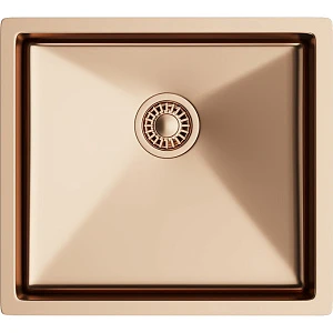 Мойка кухонная TopZeroTNL 450 GOLD ROSE медь, 44х49 см