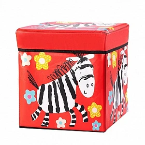 Коробка для игрушек Blonder Home Little Zebra B30ZBRR, красная