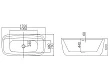 Акриловая ванна Hatria Y8AH01 170x78x60 - превью 2