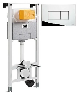 Инсталляция для унитазов OLI Oli 120 Eco Sanitarblock pneumatic с кнопкой слива Karisma