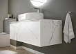 Мебель для ванной Sancos Stone 120 подвесная, statuario white (белый мрамор) - превью 2