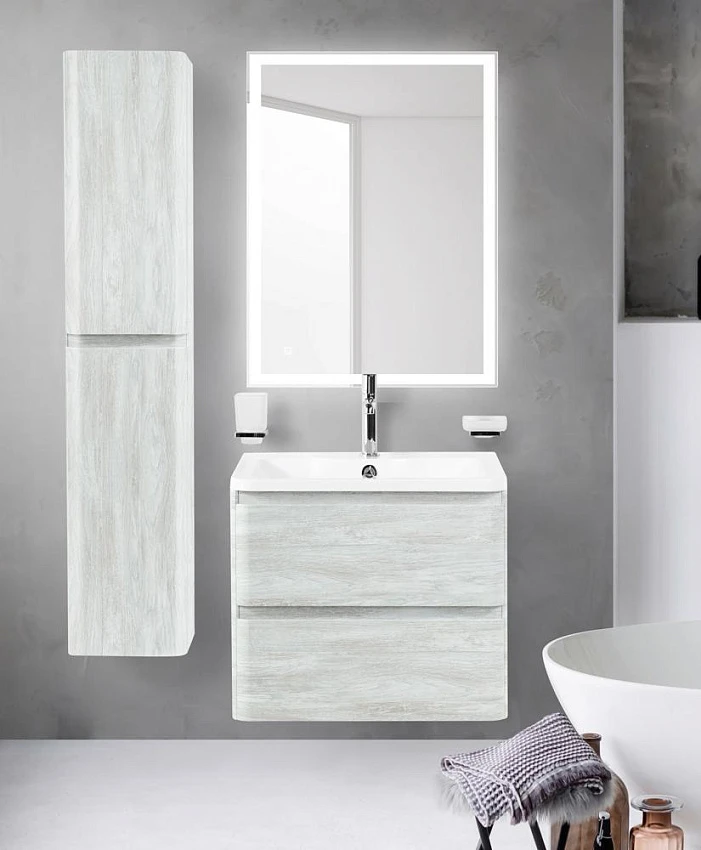 Мебель для ванной BelBagno Albano 70 подвесная, Rovere Vintage Bianco