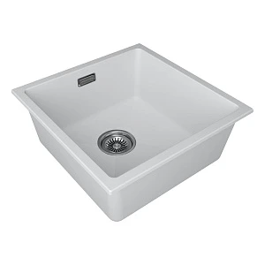 Мойка кухонная Paulmark LUMI 45UNI LU45-WH 46х45,5 см, белый