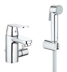 Смеситель Grohe Eurosmart Cosmopolitan 23433000 для раковины, с цепочкой и гигиеническим душем