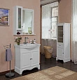 Тумба для комплекта La Beaute Classic Michel 80 белый матовый, фурнитура серебро - превью 1