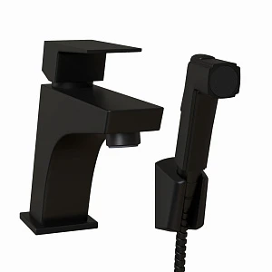 Смеситель Paini Torre 98YO205/574 для раковины с гигиеническим душем черный