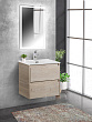Мебель для ванной Belbagno Kraft 50 подвесная, 2 ящика, Rovere Galifax Bianco