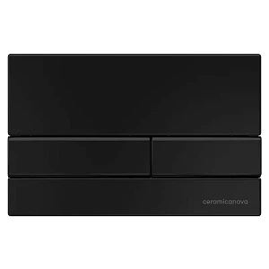 Кнопка смыва Ceramicanova Flat CN002B черная матовая