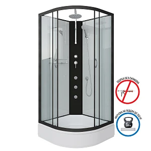 Душевая кабина Niagara Classic NG-6701-14BKTG 90x90x240 с гидромассажем