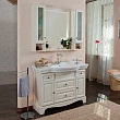 Тумба для комплекта La Beaute Classic Michel 120 слоновая кость матовый, фурнитура серебро - превью 1