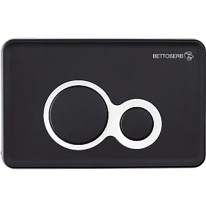 Кнопка смыва Bettoserb Jerez 40006461 черная/хром глянцевый