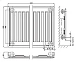 Радиатор стальной Kermi FKV 100505 тип 10 - превью 2