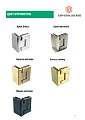 Душевая дверь в нишу CrystallGlass 60х200 см, распашная, профиль черный матовый, стекло графит - превью 1