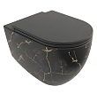 Унитаз подвесной Isvea Infinity 10NF02001-2N-MRM безободковый, черный матовый (Marmo)