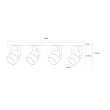 Потолочный светильник Arte Lamp A1311PL-4WH - превью 2