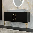 Мебель для ванной La Beaute Savoie 100 черная, фурнитура золото - превью 1