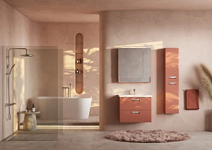 Мебель для ванной Roca The Gap Original 80 подвесная, 2 ящика, терракот