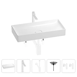 Раковина для ванной Wellsee Pure BY Wellsee 201004445 в наборе 5 в 1