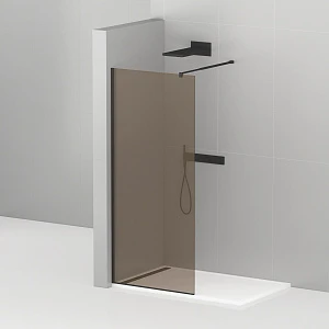 Душевая перегородка Cezares Liberta-L-1-80-BR-NERO