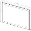 Зеркало Aquanet Алассио 12085 с LED подсветкой - превью 2